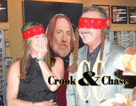 Lorianne Crook and Charlie Chase during a show taping at the Willie Nelson General Store in Nashville, Tennessee.