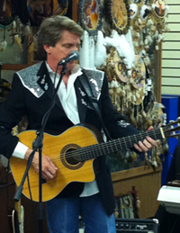 David Langley performing at the Willie Nelson Museum in Nashville, TN