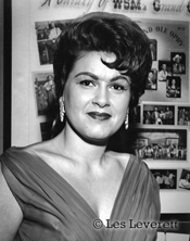 Patsy Cline photo on display at the Willie Nelson and Friends Museum in Nashville, Tennessee.