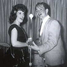 Shirey Collie singing with Willie Nelson.