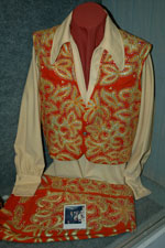 Webb Pierce suit on display at the Willie Nelson and Friends Museum in Nashville, Tennessee.