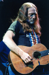 Willie Nelson playing at Hershey Park in 1983.