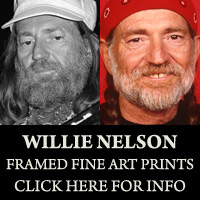 Museum quality photographs of Willie Nelson